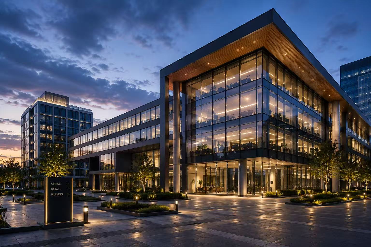 Supply chain integration for office buildings, retail spaces and commercial developments.
