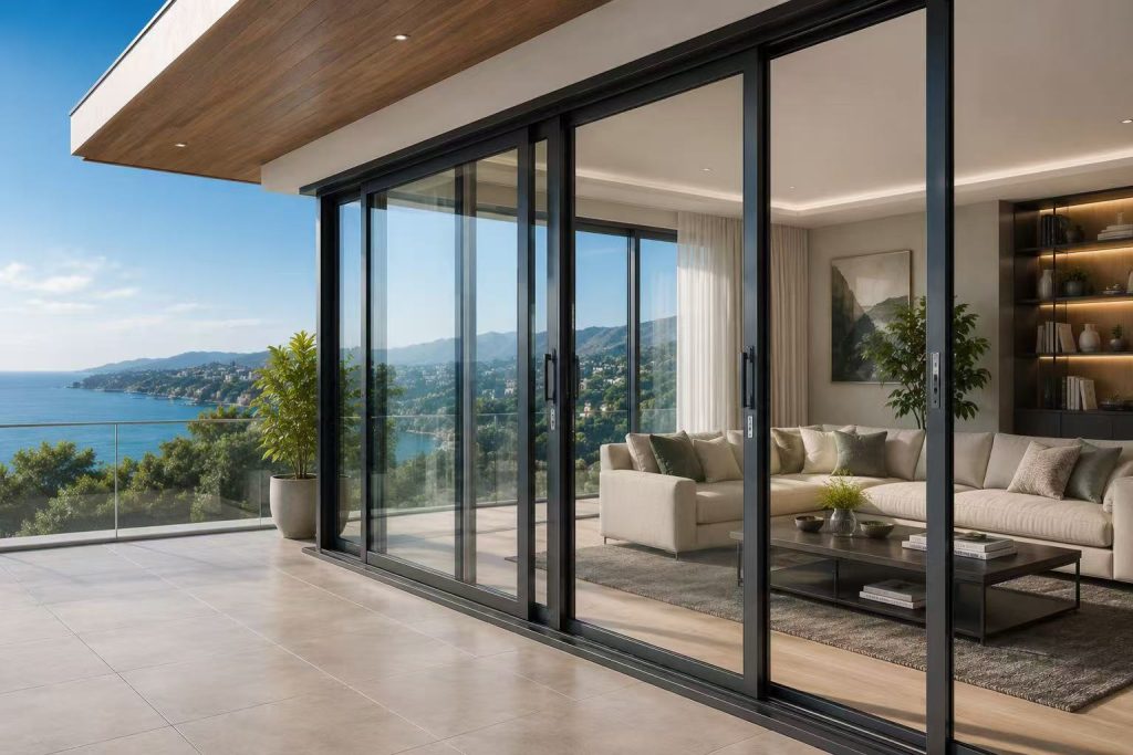 Smooth operation and wide opening views.